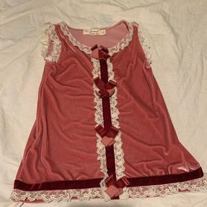 Lil Lemons For Love & Lemons  Velvet Dress sz 3